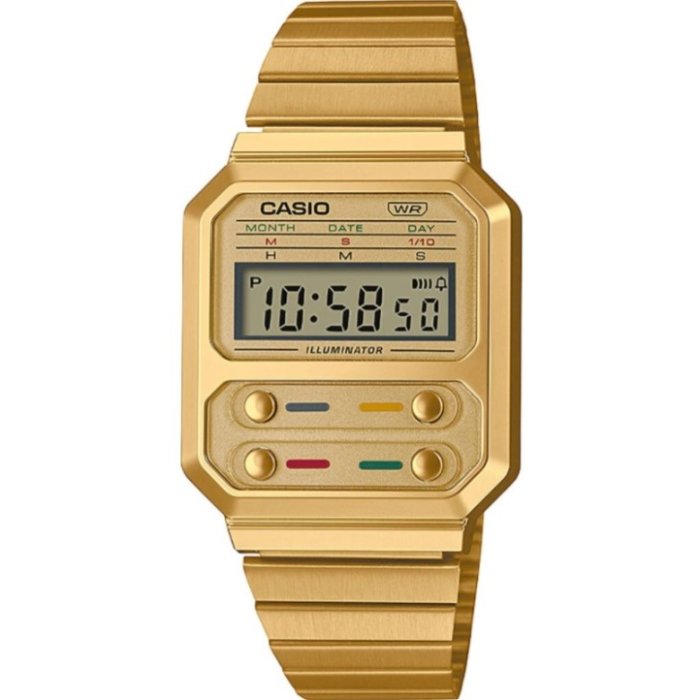 Levně Casio Retro A100WEG-9AEF